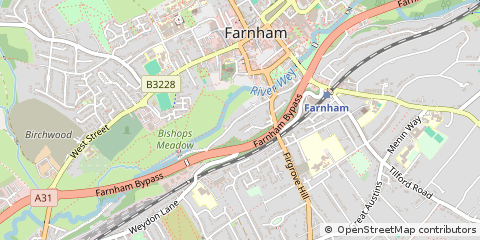 Map of Farnham