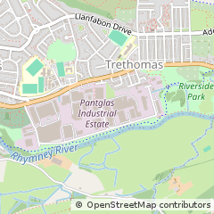 Map of Caerphilly, MID Glamorgan
