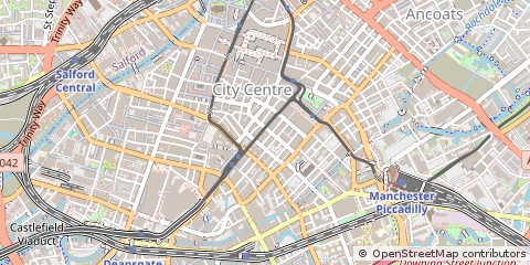 Map of Manchester