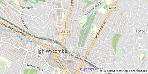 Map of High Wycombe