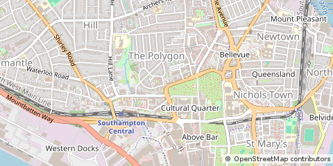 Map of Southampton