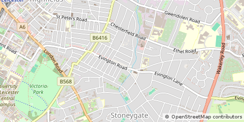 Map of Leicester