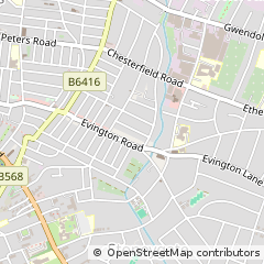 Map of Leicester
