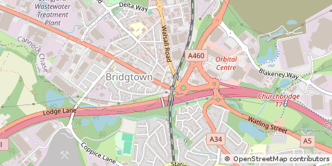 Map of Cannock