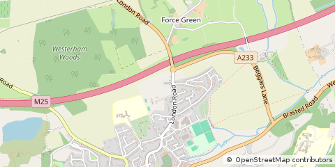 Map of Westerham, Kent