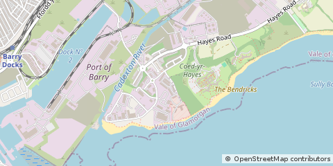 Map of Sully, Vale of Glamorgan