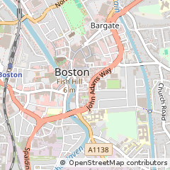 Map of Boston, Lincolnshire
