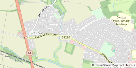 Map of Doncaster, South Yorkshire