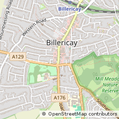 Map of Billericay, Essex