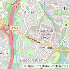 Map of Glasgow, East Renfrewshire