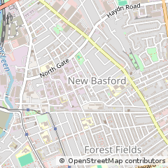 Map of Nottingham