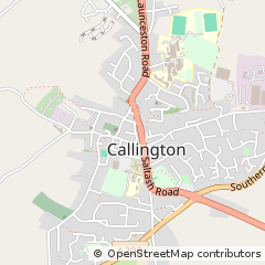 Map of Callington, Cornwall