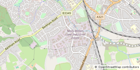 Map of Wokingham, Berkshire