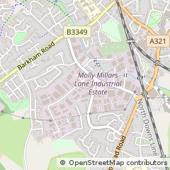 Map of Wokingham, Berkshire