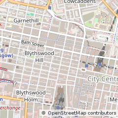 Map of Glasgow, Lanarkshire