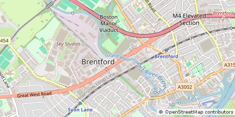 Map of Brentford, Middlesex