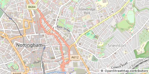 Map of Nottingham