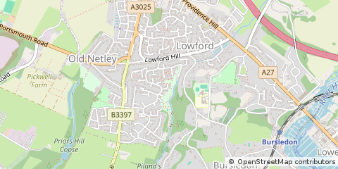 Map of Southampton, Hampshire