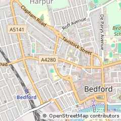 Map of Bedford