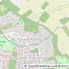 Map of Stevenage, Hertfordshire