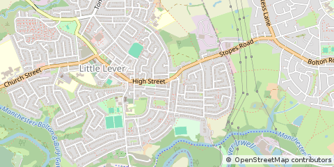 Map of Bolton, Lancashire