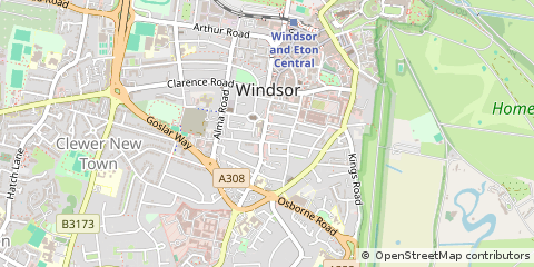Map of Windsor, Berkshire