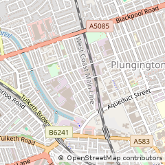 Map of Preston, Lancashire