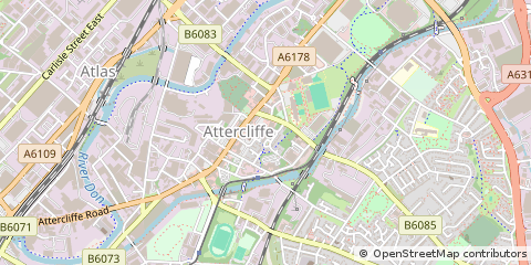 Map of Sheffield