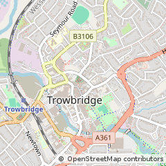 Map of Trowbridge, Wiltshire