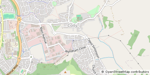 Map of Bridgend