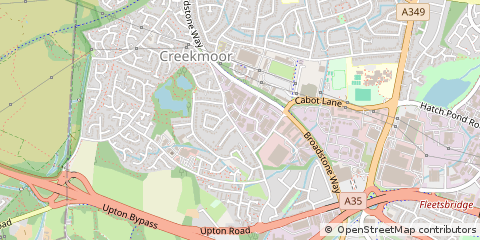 Map of Poole, Dorset