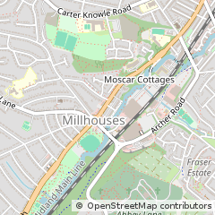 Map of South Yorkshire