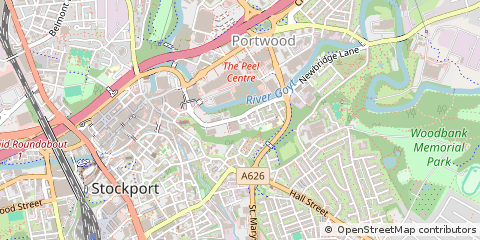 Map of Stockport