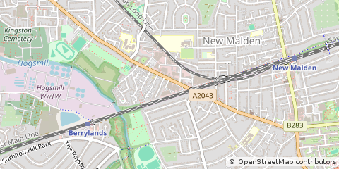 Map of NEW Malden