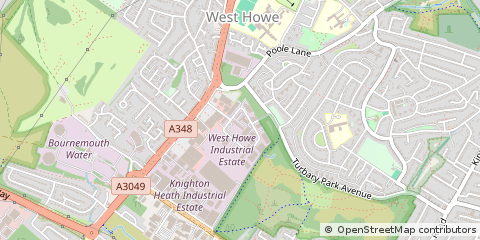 Map of Bournemouth, Dorset