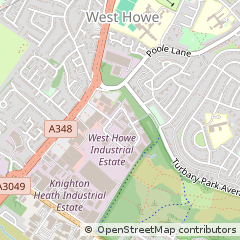 Map of Bournemouth, Dorset