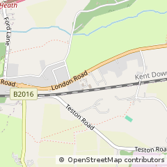 Map of West Malling, Kent