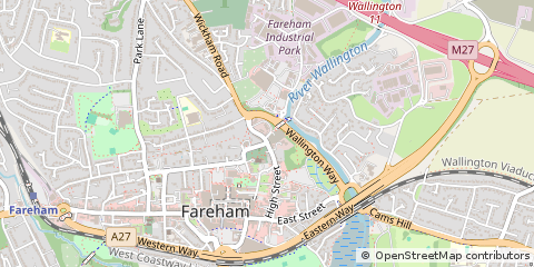 Map of Fareham, Hampshire