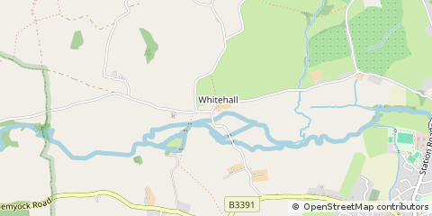 Map of Cullompton, Devon