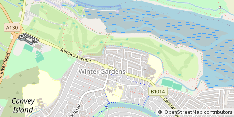 Map of Canvey Island
