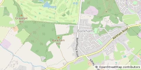 Map of Wokingham, Berkshire