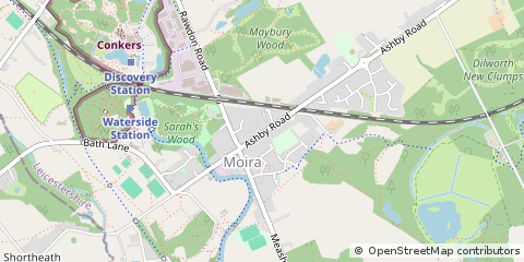 Map of Swadlincote
