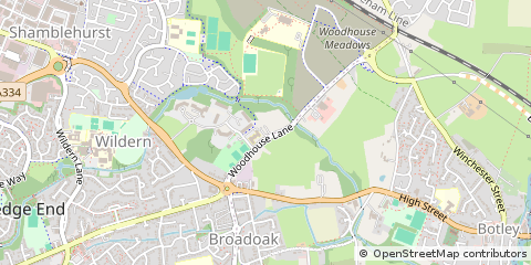 Map of Southampton, Hampshire