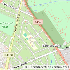 Map of Sutton Coldfield, West Midlands