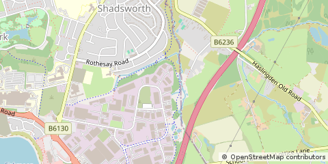 Map of Blackburn, Lancashire