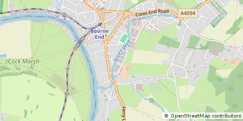 Map of Bourne END, Bucks