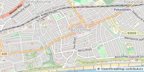 Map of Bournemouth