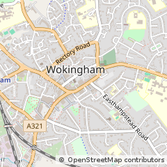 Map of Wokingham, Berkshire