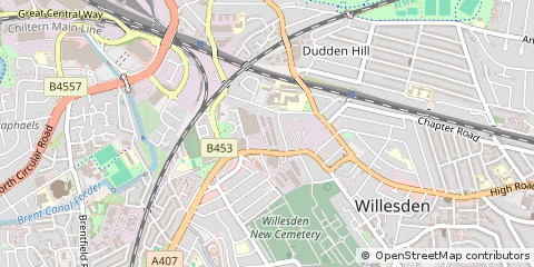 Map of Willesden, London