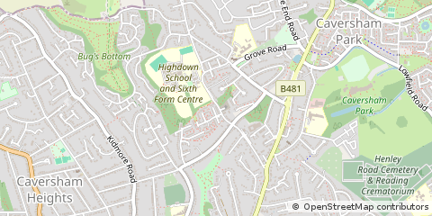 Map of Reading, Berkshire